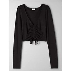 Aritzia Wilfred Free | LYNX LONGSLEEVE | Women's Top | Black | Medium